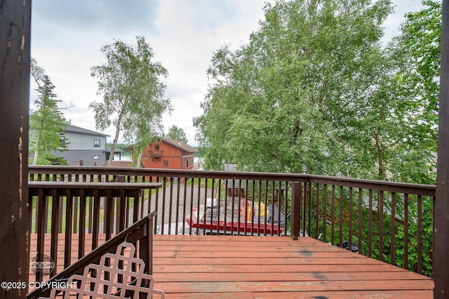 900 W Selina Ln, Wasilla, AK 99654 - view of wooden terrace