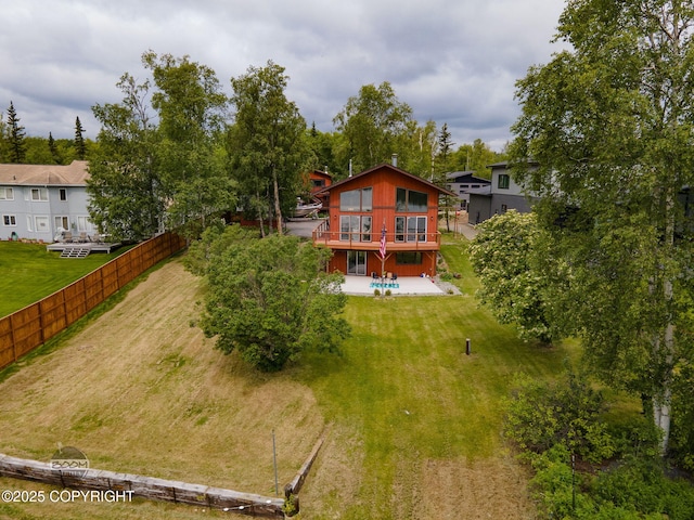 900 W Selina Ln, Wasilla, AK 99654 - rear view of property with a patio area and a wooden deck