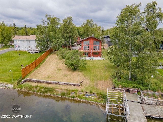 900 W Selina Ln, Wasilla, AK 99654 - view from above of property with a nearby body of water