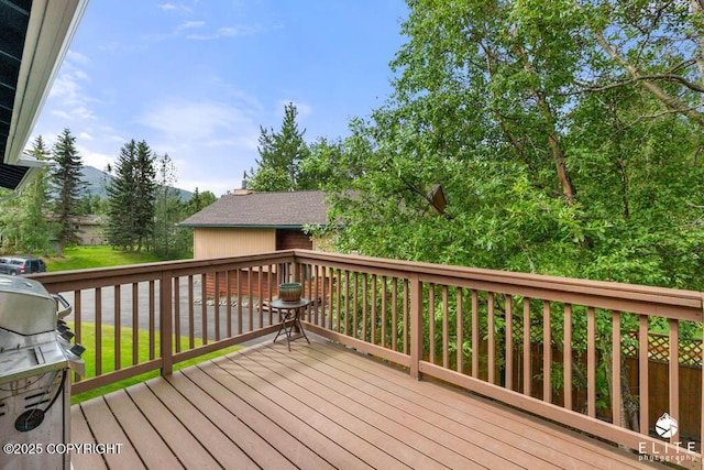 17311 Bonasila Cir, Eagle River, AK 99577 - wooden terrace featuring area for grilling