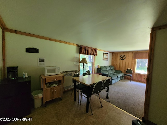 13925 Ravenquest Ave, Seward, AK 99664 - dining space featuring wooden walls