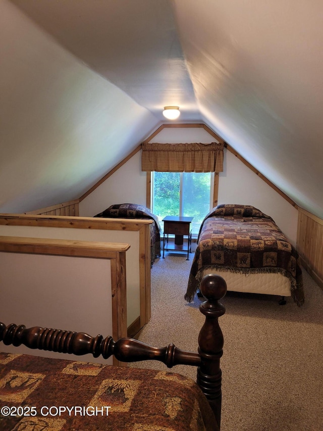 13925 Ravenquest Ave, Seward, AK 99664 - carpeted bedroom with vaulted ceiling