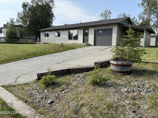1510 Fathom Dr, Kenai, AK 99611 - single story home featuring a garage, driveway, and a front yard