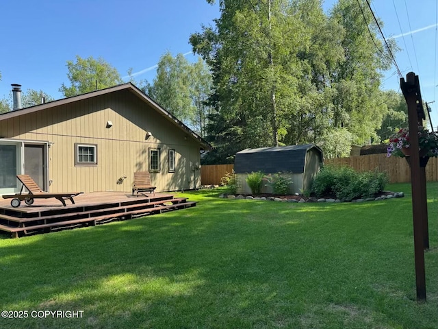6312 Air Guard Rd, Anchorage, AK 99502 - rear view of house with a shed and a deck
