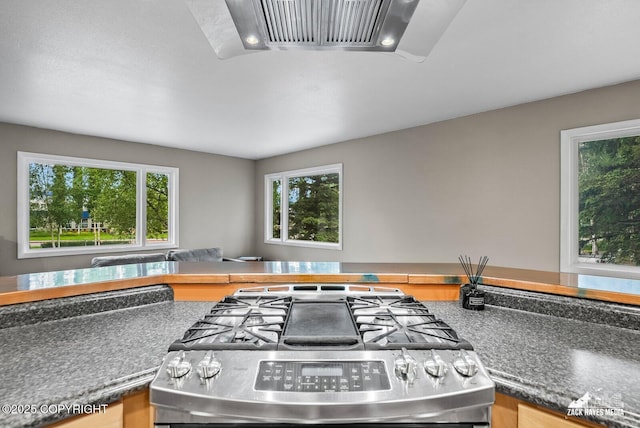 1740 Patterson Ct, Anchorage, AK 99504 - kitchen with stainless steel range with gas cooktop