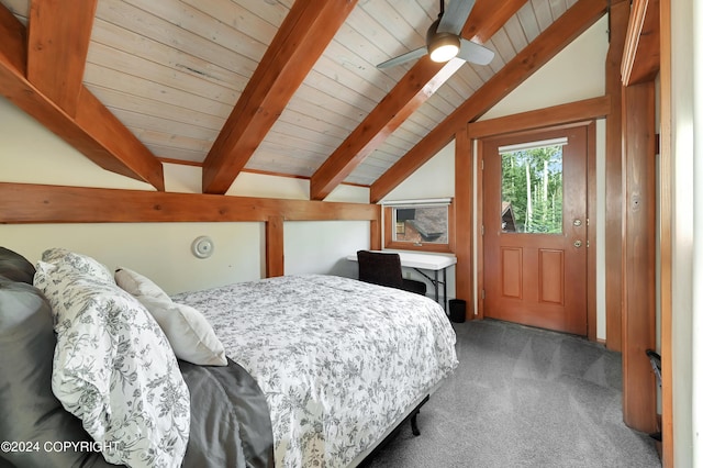 37905 Hall Rd, Sterling, AK 99672 - bedroom featuring carpet flooring and wooden ceiling