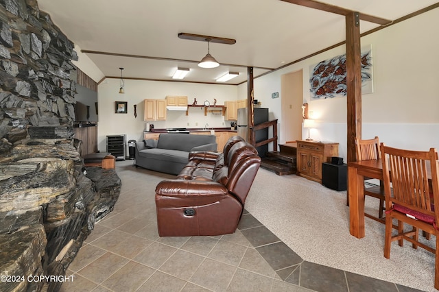 37905 Hall Rd, Sterling, AK 99672 - living room featuring tile patterned floors