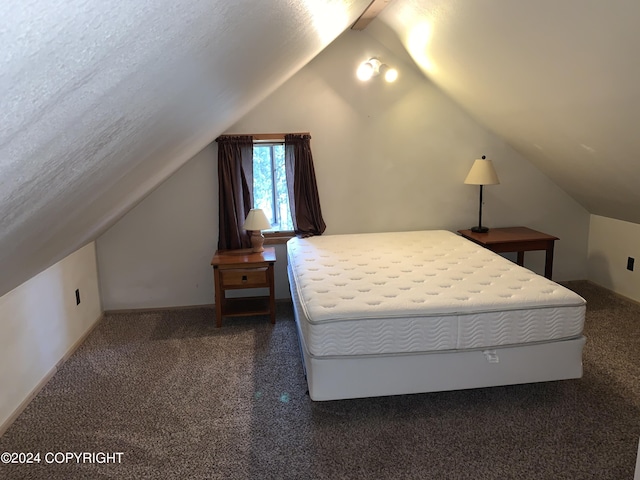 37905 Hall Rd, Sterling, AK 99672 - bedroom featuring carpet floors and lofted ceiling