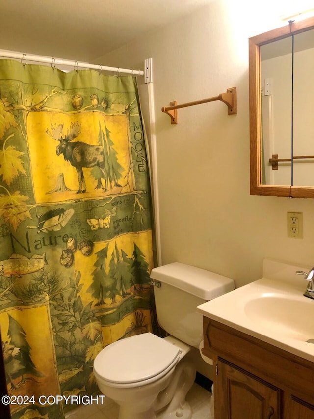 37905 Hall Rd, Sterling, AK 99672 - bathroom with vanity and a shower with curtain