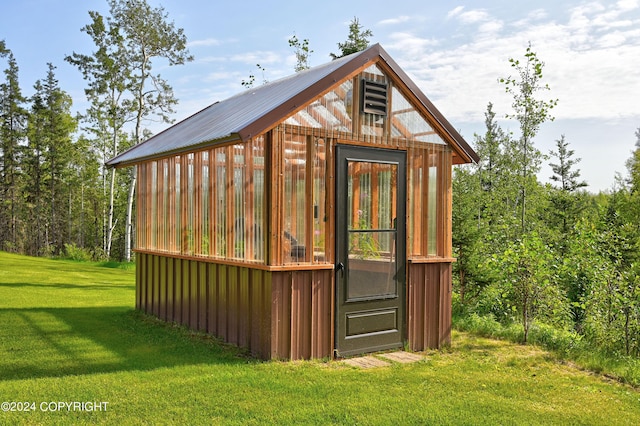 37905 Hall Rd, Sterling, AK 99672 - view of greenhouse with a lawn
