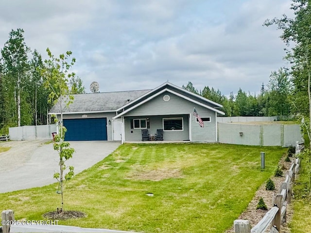 6780 W Blondell Dr, Wasilla, AK 99623 - view of front of house featuring a garage and driveway