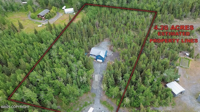11157 S Berut Rd, Palmer, AK 99645 - view of property location featuring property boundaries highlighted and a forest