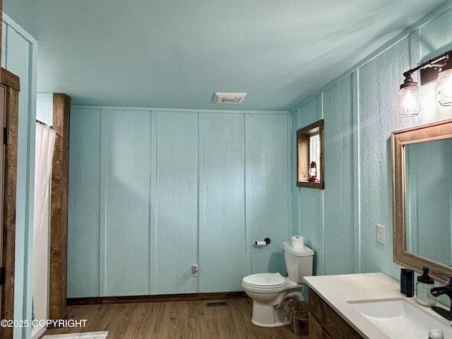 11157 S Berut Rd, Palmer, AK 99645 - bathroom featuring vanity and wood finished floors