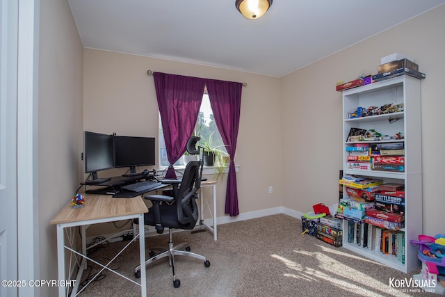 1524 N Little Susitna Dr, Wasilla, AK 99654 - home office with carpet and baseboards