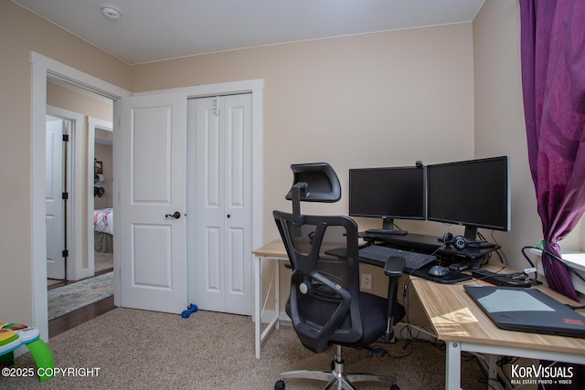 1524 N Little Susitna Dr, Wasilla, AK 99654 - view of carpeted home office