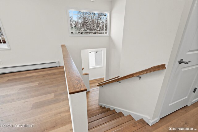 3031 Bennett Ave, Anchorage, AK 99517 - staircase with wood finished floors