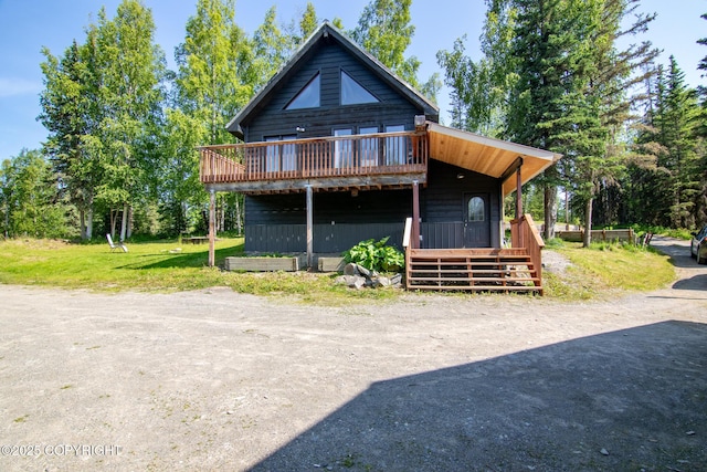 38835 Pinewood Ave, Sterling, AK 99672 - rustic home with a deck