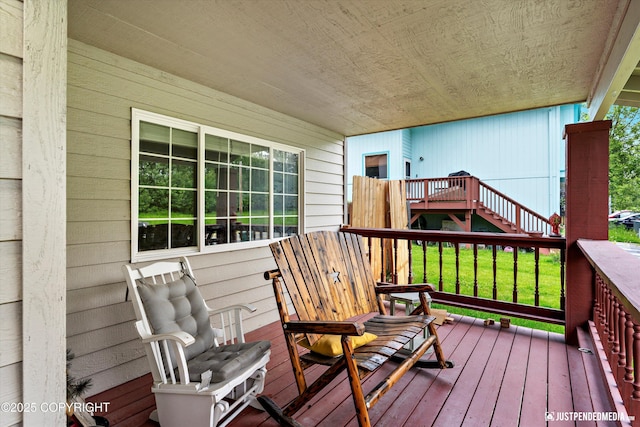 1220 S Felton St, Palmer, AK 99645 - wooden terrace with stairs