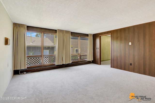 1110 F St, Anchorage, AK 99501 - empty room featuring carpet and wood walls