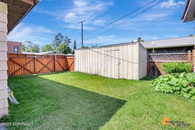 1110 F St, Anchorage, AK 99501 - fenced backyard with a storage unit