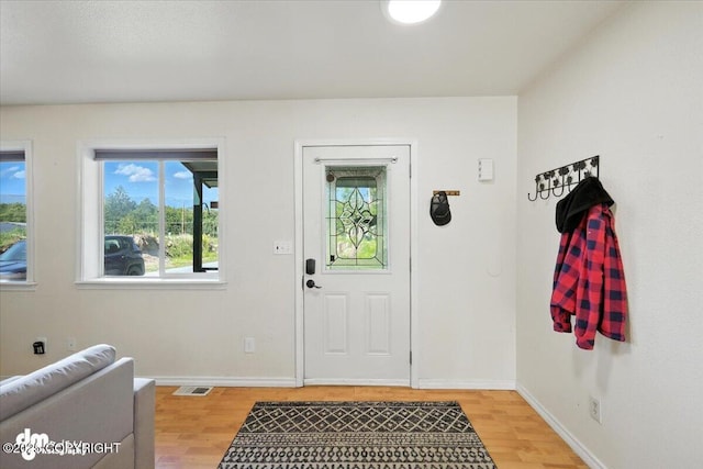 600 E Strathclyde Ln, Wasilla, AK 99654 - foyer entrance featuring light wood-type flooring and baseboards