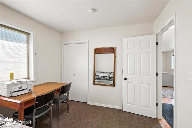 600 E Strathclyde Ln, Wasilla, AK 99654 - office area featuring healthy amount of natural light and carpet flooring
