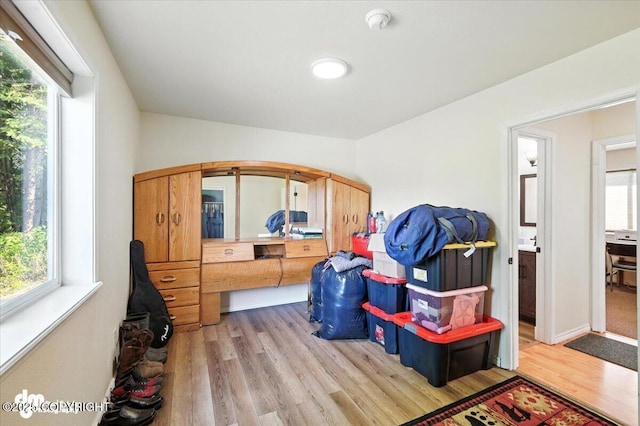 600 E Strathclyde Ln, Wasilla, AK 99654 - rec room with wood finished floors