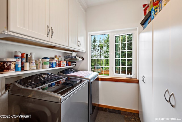 4051 Twilight Ln, Anchorage, AK 99516 - washroom featuring cabinet space and separate washer and dryer