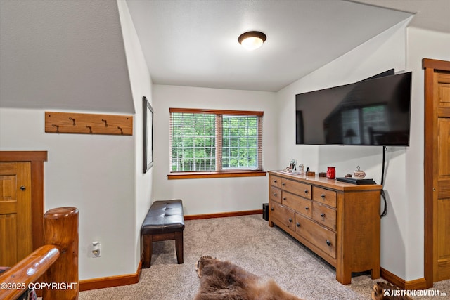 4051 Twilight Ln, Anchorage, AK 99516 - living area with light colored carpet and lofted ceiling