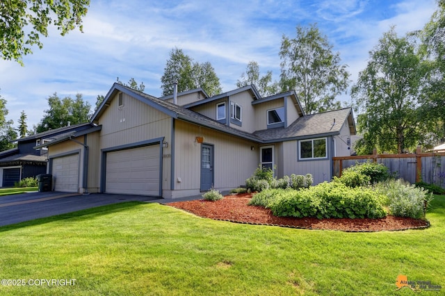 9606 Reliance Dr, Anchorage, AK 99507 - view of front facade with an attached garage, driveway, and roof with shingles