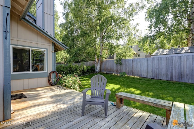9606 Reliance Dr, Anchorage, AK 99507 - deck with a fenced backyard