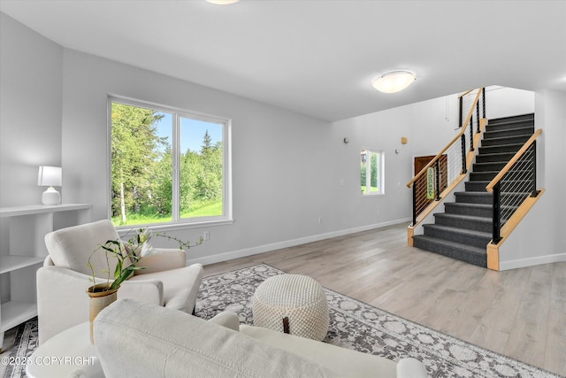 11300 Browder Ave, Anchorage, AK 99507 - living area with stairway and wood finished floors