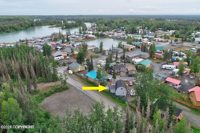 45552 Spruce Ave # 123, Soldotna, AK 99669 - aerial perspective of suburban area with a large body of water and a forest