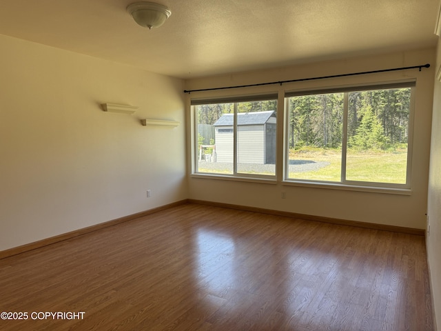 123 Green Valley St, Soldotna, AK 99669 - spare room with baseboards and wood finished floors