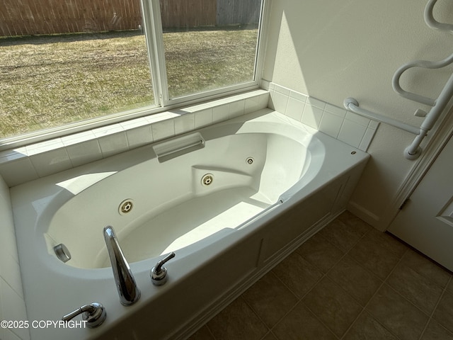 123 Green Valley St, Soldotna, AK 99669 - full bath featuring a whirlpool tub and tile patterned flooring