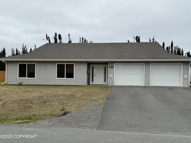 123 Green Valley St, Soldotna, AK 99669 - ranch-style home with a garage and asphalt driveway