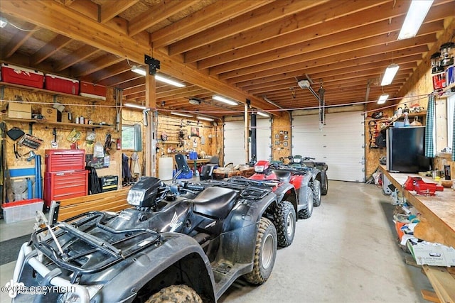 64320 Trail Rd, Anchor Point, AK 99556 - garage with a workshop area