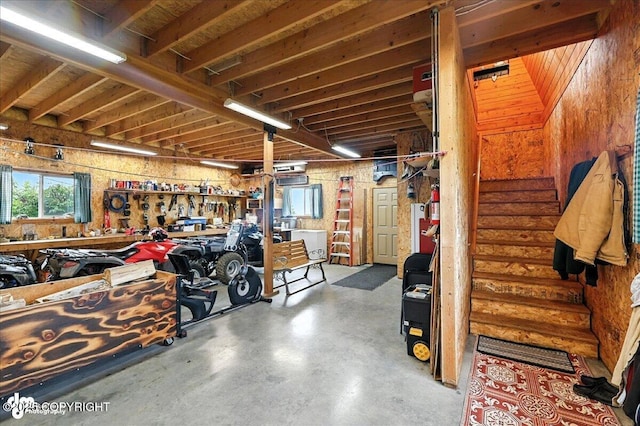 64320 Trail Rd, Anchor Point, AK 99556 - garage featuring a workshop area