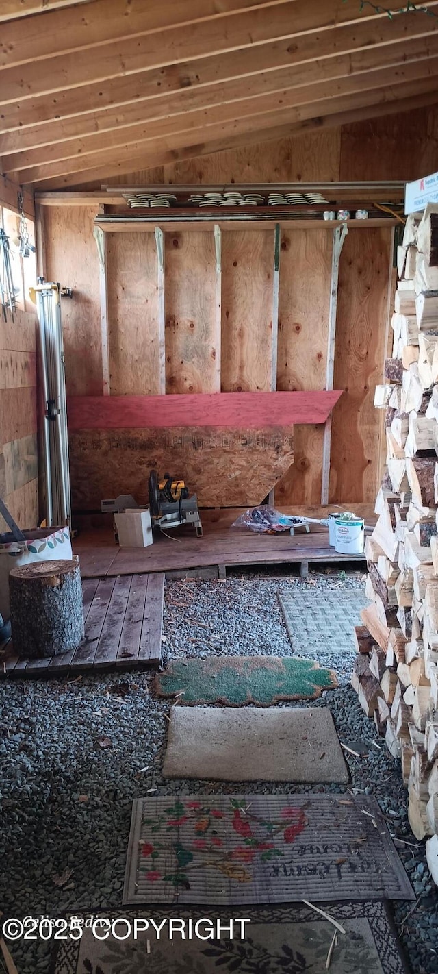48105 Halverson Ave, Soldotna, AK 99669 - detailed view of wooden ceiling and wooden walls