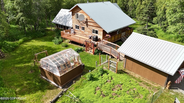 12861 W Willow Fishhook Rd, Willow, AK 99688 - view from above of property featuring a heavily wooded area