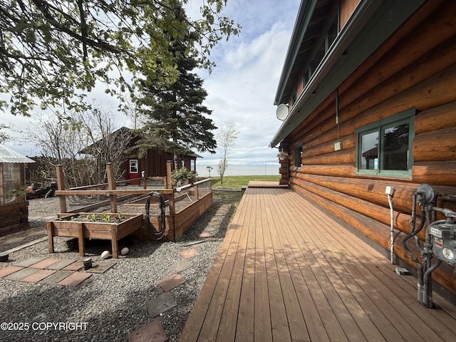 35605 Kalifornsky Beach Rd, Kenai, AK 99669 - deck featuring a garden