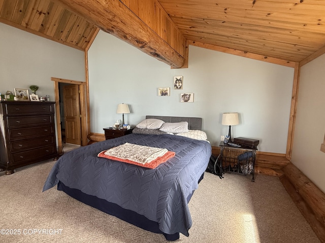 35605 Kalifornsky Beach Rd, Kenai, AK 99669 - carpeted bedroom featuring wood ceiling and vaulted ceiling