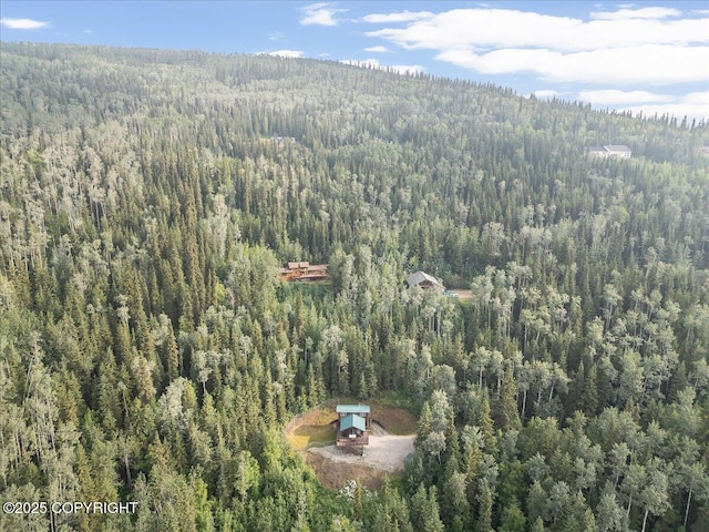 1685 Taroka Dr, Fairbanks, AK 99709 - bird's eye view of a heavily wooded area
