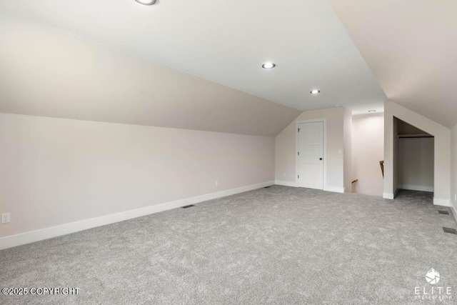 1401 E Holland Ave, Wasilla, AK 99654 - bonus room with carpet, lofted ceiling, and recessed lighting