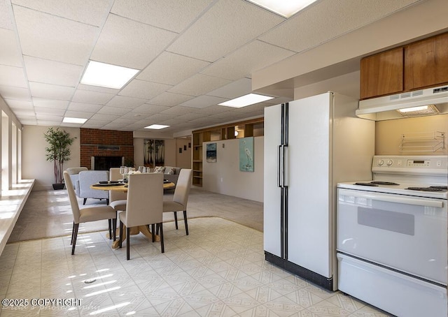 15021 Old Seward Hwy, Anchorage, AK 99516 - dining space with light floors and a paneled ceiling