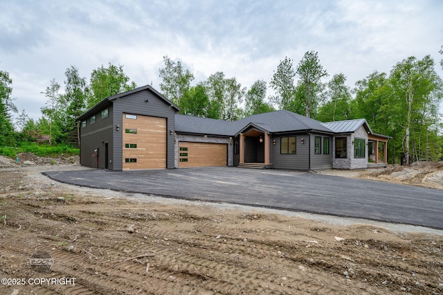 1770 S Corwin Ln, Wasilla, AK 99654 - view of front of home featuring an attached garage and asphalt driveway
