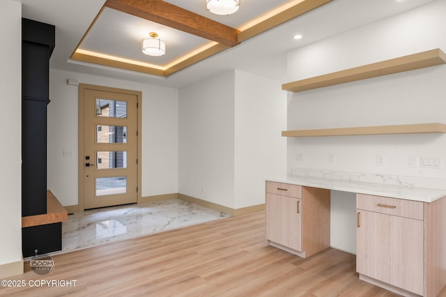 1770 S Corwin Ln, Wasilla, AK 99654 - foyer entrance with recessed lighting and light wood-style floors