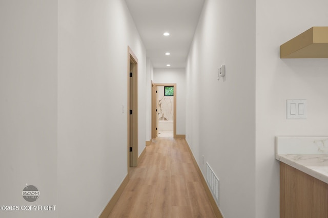 1770 S Corwin Ln, Wasilla, AK 99654 - corridor featuring recessed lighting and light wood-style floors