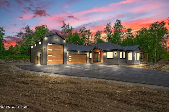 1770 S Corwin Ln, Wasilla, AK 99654 - modern home featuring an attached garage and driveway