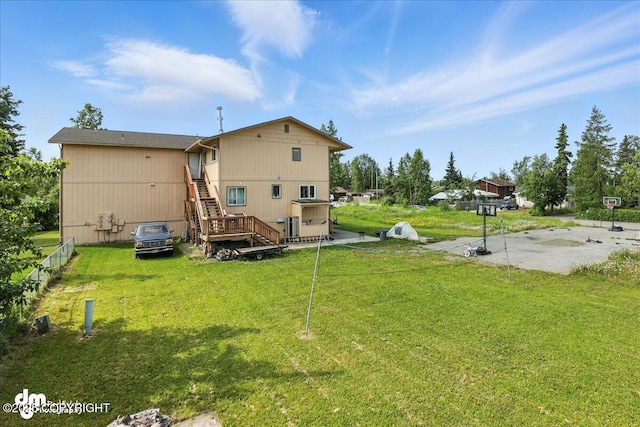 8203 Duben Ave, Anchorage, AK 99504 - rear view of house featuring stairs